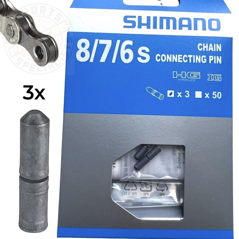 Shimano Kettennietstifte für 6 7 8-fach Ketten (3er Pack) verpackt