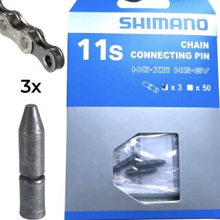 Shimano Kettennietstifte HG-X11 für 11-fach Ketten (3er Pack) verpackt
