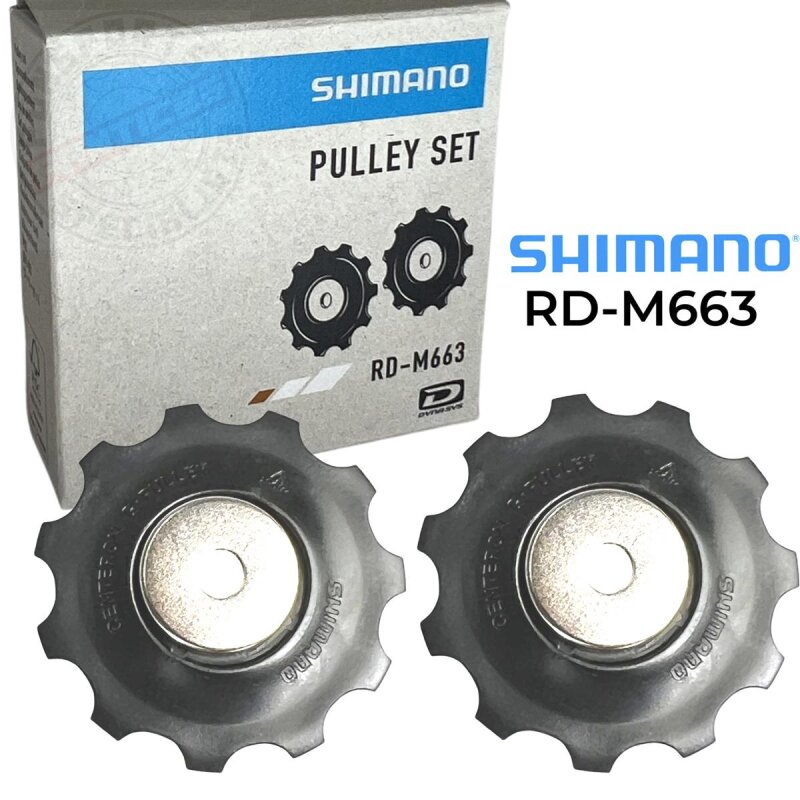 Shimano Fahrrad Schaltwerk Ersatz Schaltrollensatz Jockey Wheels RD-M663 105 SLX Deore