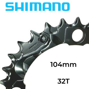 Shimano DEORE FC-M590 Fahrrad MTB Kurbel Ersatz Kettenblatt 32T Schwarz