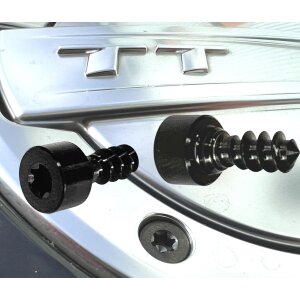 Titan Tankdeckel Schrauben Set für Audi TT/-S/-RS 8S (6Stk.) Schwarz