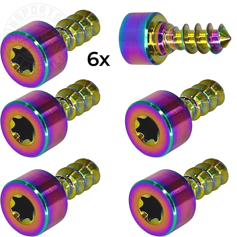Titan Tankdeckel Schrauben Set für Audi TT/-S/-RS 8S (6Stk.) Neochrome