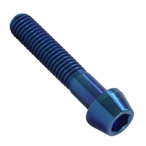Titan M8x35 Schraube DIN912 konisch blau