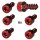 Titan Tankdeckel Schrauben Set für Audi TT/-S/-RS 8S (6Stk.) Rot