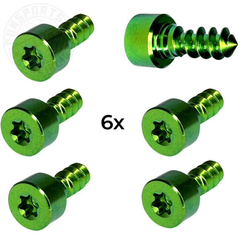 Titan Tankdeckel Schrauben Set für Audi TT/-S/-RS 8S (6Stk.) Grün