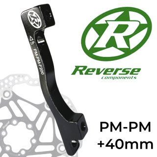 Reverse Bremsscheiben Adapter PM-PM Ø 200mm +40mm Schwarz