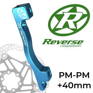 Reverse Bremsscheiben Adapter PM-PM Ø 200mm +40mm Hellblau