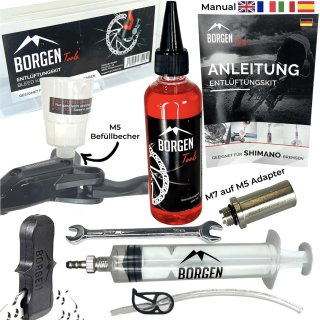 Borgen Service Kit mit Mineral Öl für MTB / Road Shimano Scheibenbremsen