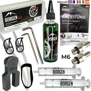 Borgen Service Kit mit Mineral Öl für Magura MT HS Felgen / Scheibenbremsen
