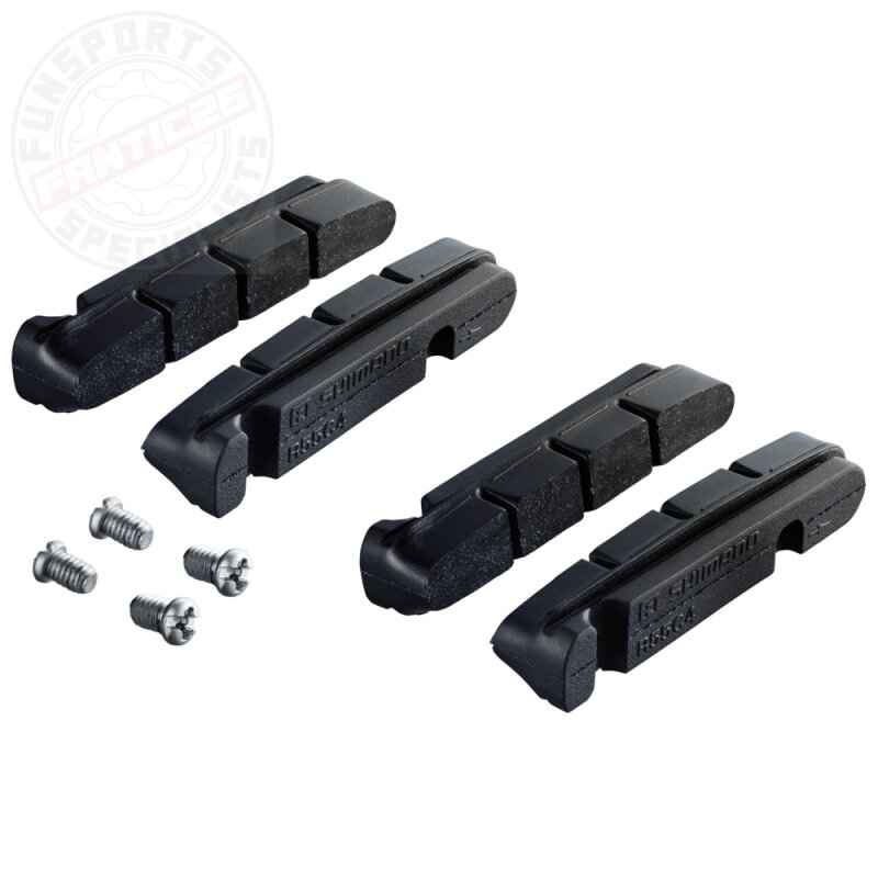 Shimano R55C4 Bremsbeläge für Cartridge Rennrad Bremsschuhe (2 Paar)