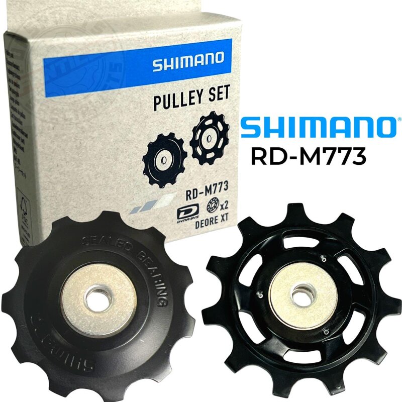 Shimano Fahrrad Schaltwerk Ersatz Schaltrollensatz Jockey Wheels RD-M773 Deore XT