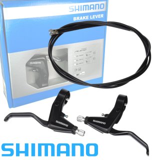 SHIMANO Fahrrad Bremsgriffe BL-T4000 inklusive Züge 1 Paar L+R