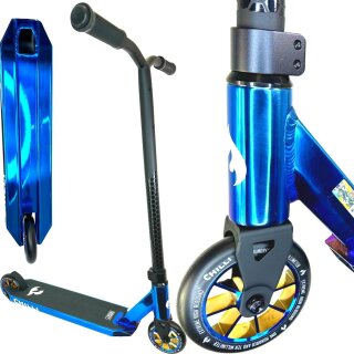 Chilli Pro Rocky Vol.3 Stunt-Scooter H=82cm Schwarz/Blauchrome  + Griptape
