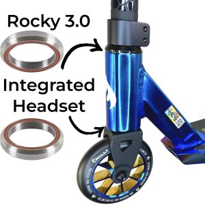 Chilli Pro Rocky Vol.3 Stunt-Scooter H=82cm Schwarz/Blauchrome  + Griptape