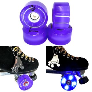 Luminous Rollschuh LED Rollen (4Stück) 62mm 85a Lila