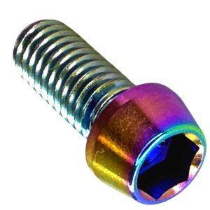 Titan M6 Innensechskant Hollowtech 2 Shimano Kurbelarm Klemm Schraube 18,5mm neochrome