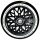 Blunt 120mm Stunt-Scooter Wheel Hollow Diamond V2 Schwarz