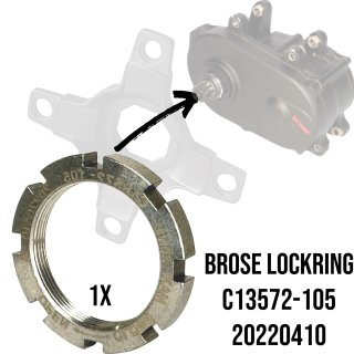 Brose Ebike Motor Kettenblatt Spider Lockring Kettenrad M31x1 Nutmutter Edelstahl