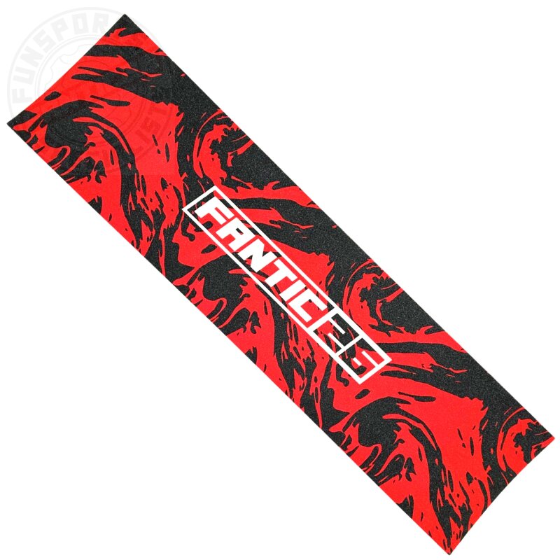 Fantic26 Stunt-Scooter Griptape 58,5cm x 15,5cm Swirl Schwarz/Rot