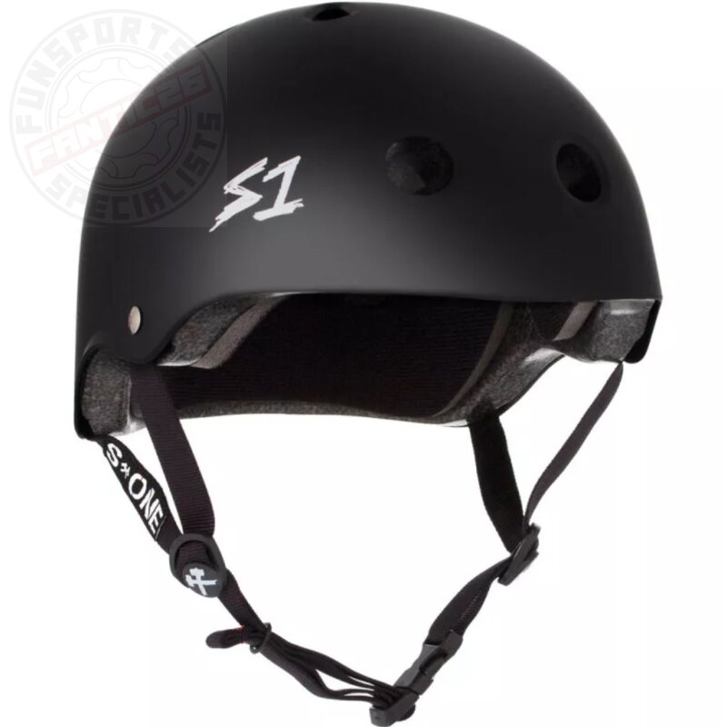 S-One Stunt Scooter Skate Helm Schwarz Matt Mini XS (46,9cm)