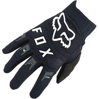 Fox Dirtpaw Glove Handschuhe schwarz / Logo weiß