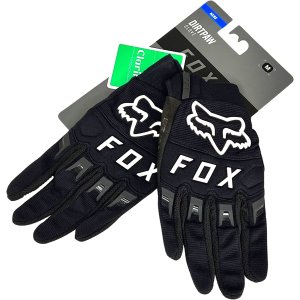 Fox Dirtpaw Glove Handschuhe schwarz / Logo weiß