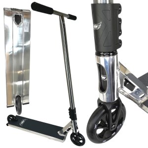 Rideoo Flyby Pro Street Stunt-Scooter H=94,5cm Silber M