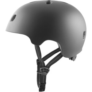 TSG Meta Helm Solid Color Stunt-Scooter Skate Helm satin schwarz