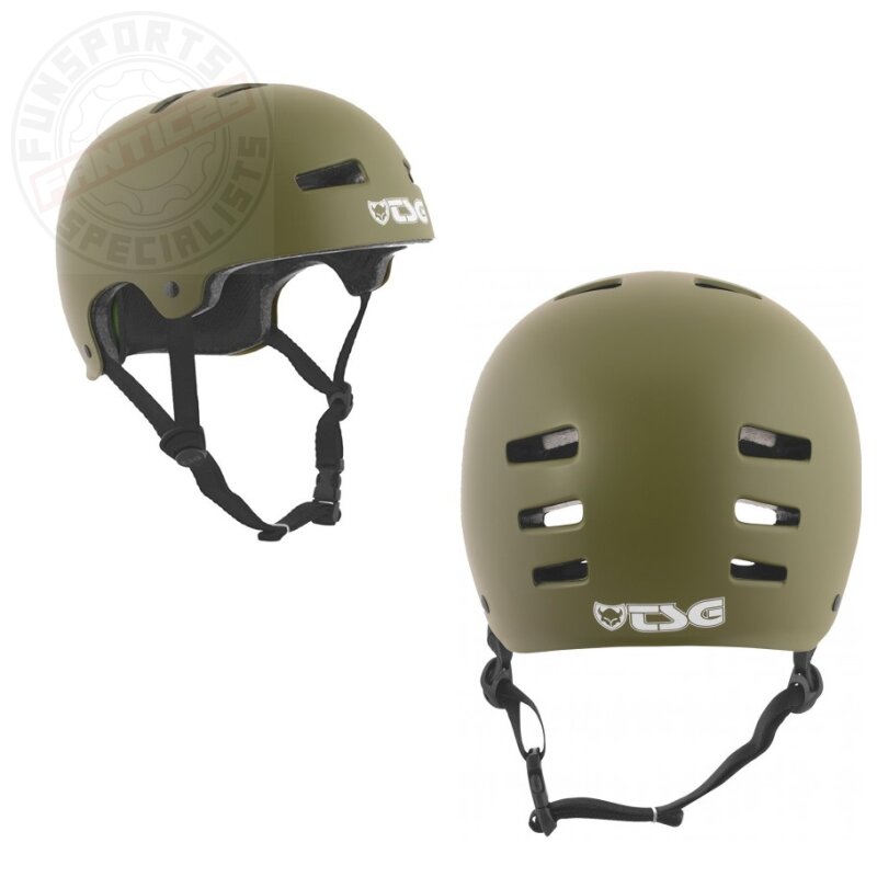 TSG Evolution Helm Solid Color matt olive