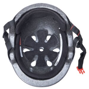 Core Street Stunt-Scooter Skate Dirt Helm Weiß/Logo Schwarz