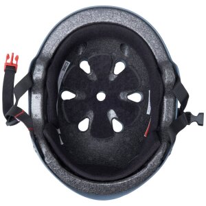 Core Street Stunt-Scooter Skate Dirt Helm Grau/Logo Weiß