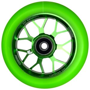 Fantic26 Spy7 Stunt-Scooter Rolle 110mm Abec11 Grün/Pu Grün