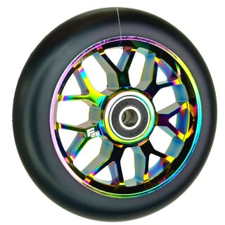 Fantic26 Spy7 Stunt-Scooter Rolle 110mm Abec11 Neochrome/Pu Schwarz