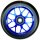 Fantic26 Spy7 Stunt-Scooter Rolle 110mm Abec11 Blau/Pu Schwarz