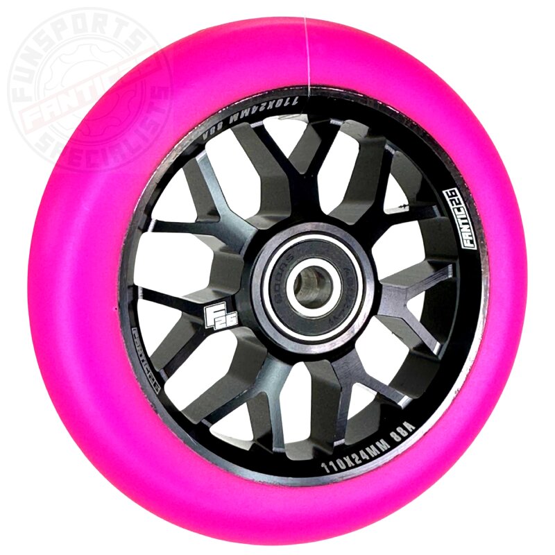 Fantic26 Spy7 Stunt-Scooter Rolle 110mm Abec11 Schwarz/Pu Pink