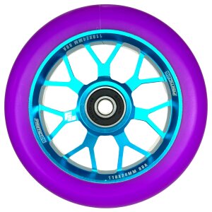 Fantic26 Spy7 Stunt-Scooter Rolle 110mm Abec11 Türkis/Pu Lila