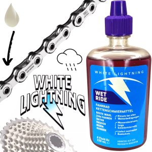 White Lightning  Fahrrad Ketten Schmiermittel Wet Ride 120ml