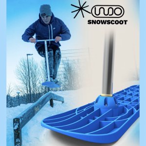 Indo Pro Schnee Snowscooter Stunt-Scooter H=76cm Blau
