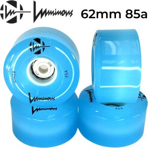 Luminous Rollschuh LED Rollen (4Stück) 62mm 85a Blau