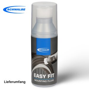 Schwalbe Easy Fit Fahrrad Reifen Montage Milch Paste Flasche mit Schwamm 50ml