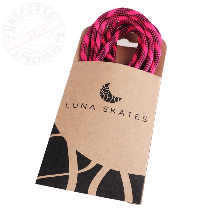 Luna Skates Ersatz-Schnürsenkel 220cm Rose/Schwarz