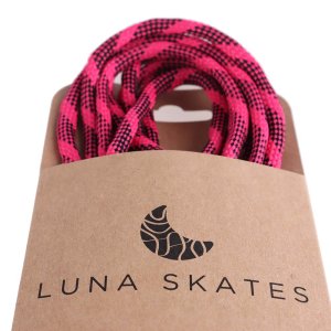 Luna Skates Ersatz-Schnürsenkel 220cm Rose/Schwarz