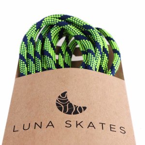 Luna Skates Ersatz-Schnürsenkel 220cm Blau/Gelb