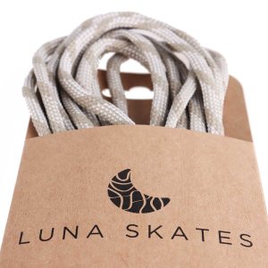 Luna Skates Ersatz-Schnürsenkel 220cm Creme/Weiss