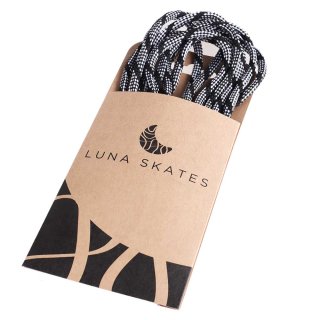 Luna Skates Ersatz-Schnürsenkel 220cm Schwarz/Grau