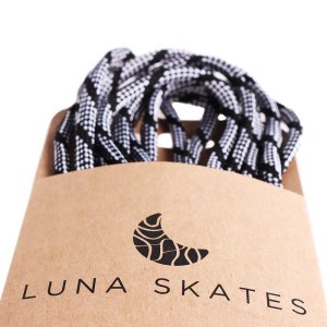 Luna Skates Ersatz-Schnürsenkel 220cm Schwarz/Grau