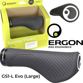 Ergon Fahrrad Ergo Griffe MTB Ebike Touring / Fitness GS1-L Evo Grau