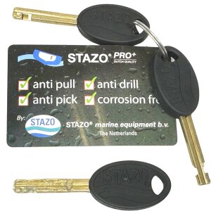 Stazo Boot Edelstahl Deck Schloss QL+250cm Lasso Kabel Rostfrei