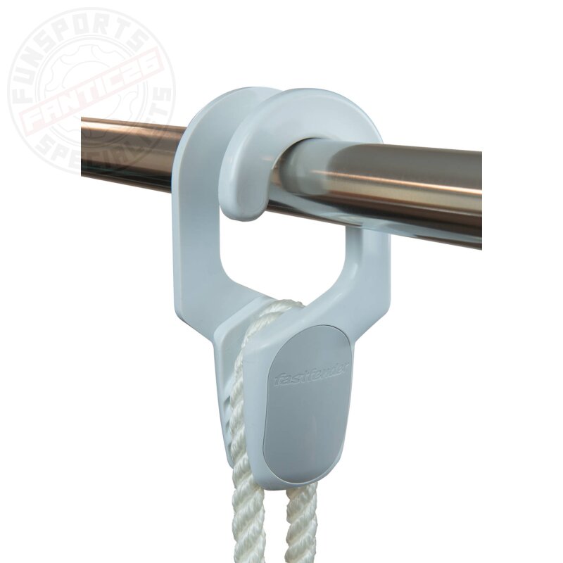Fastfender 40 Fender Schnellbefestigung bis zu 40mm Rohrreling (2Stk.) Weiß