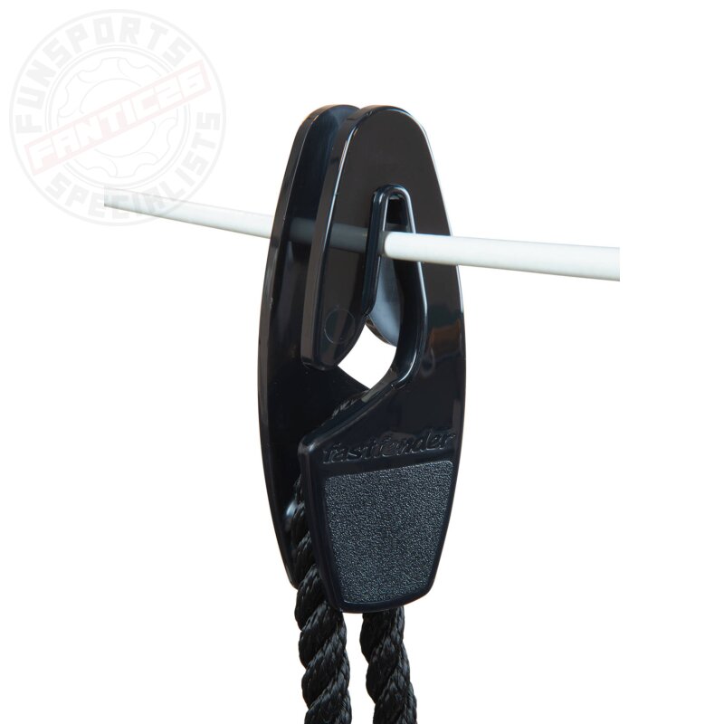 Fastfender Sail Fender Schnellbefestigung Relingsdraht bis 8mm (2Stk.) Schwarz